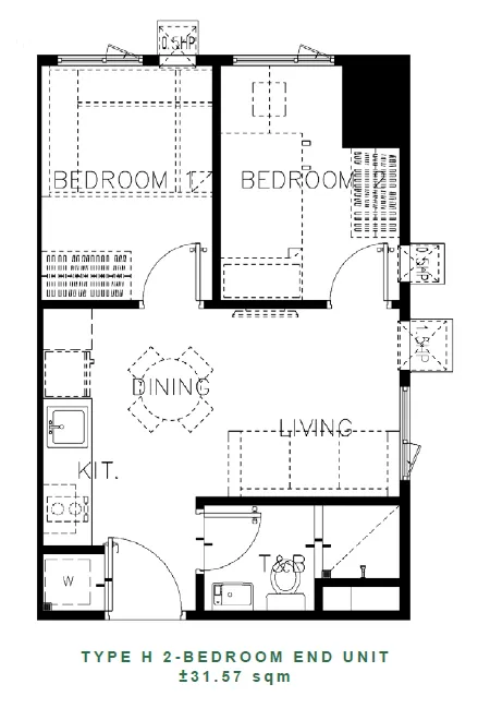 https://manilacondohub-smdc.com/images/properties/green-2/unit-layouts/06 - GREEN 2 - Type H 2BR End Unit (+31.57sqm).webp